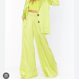 Show Me Your MuMu Lime Blazer and Pants Set